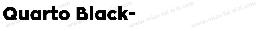 Quarto Black字体转换